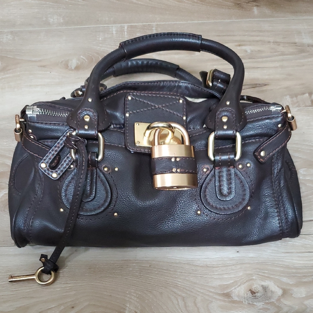 ***SOLD*** Vintage Chloe Paddington Dark Brown With Lock & Key - Picture 1 of 17